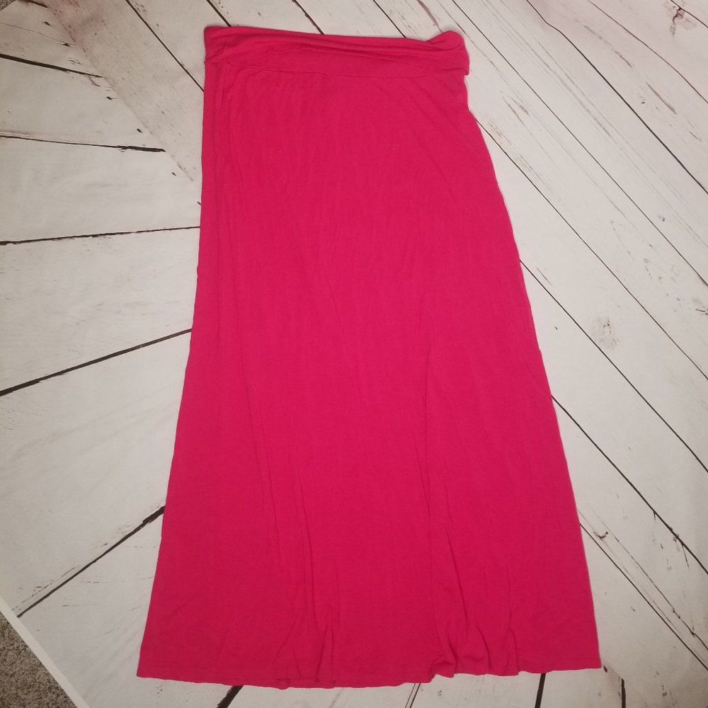 Bright Pink Maxi Skirt